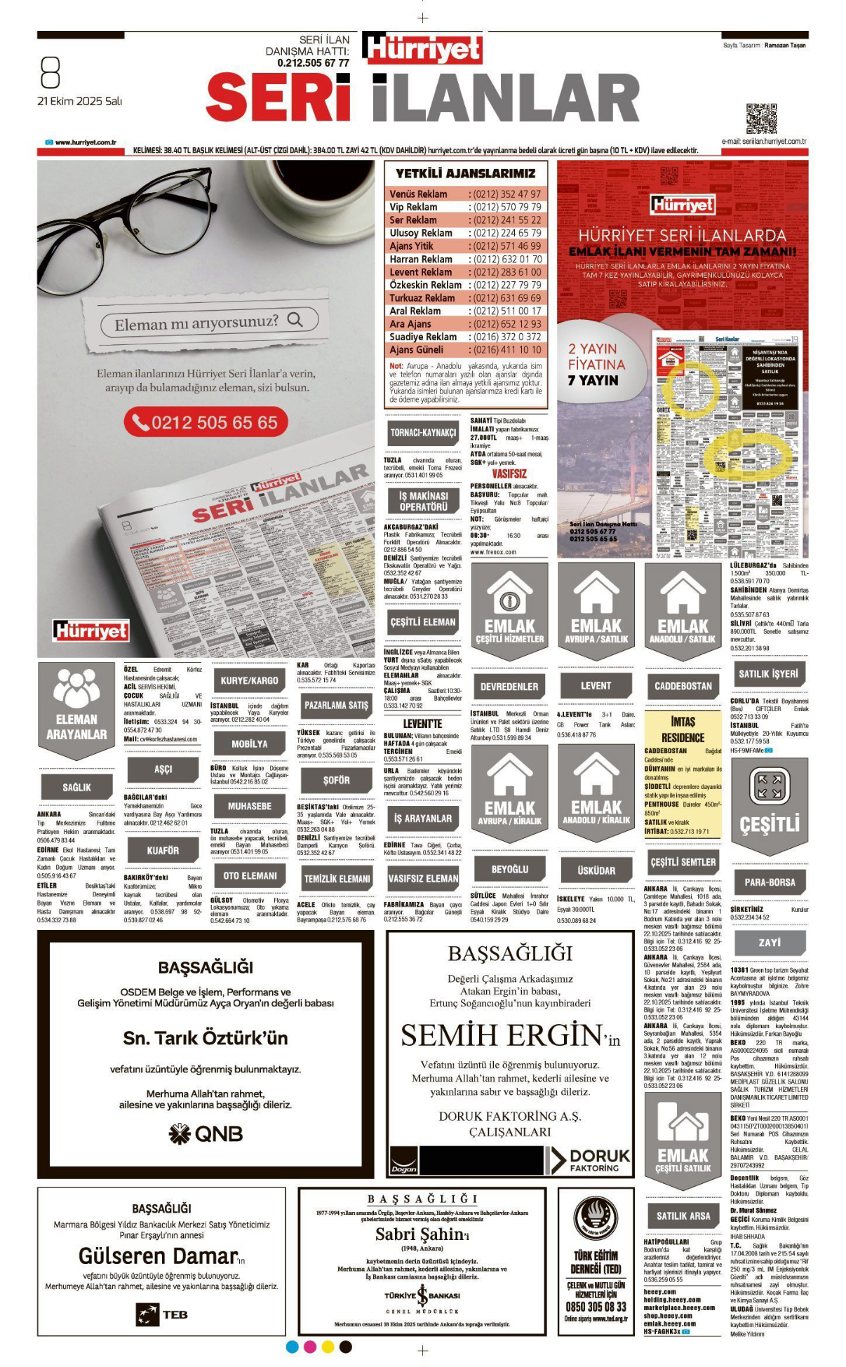 21 Ekim 2025 Vefat İlanları