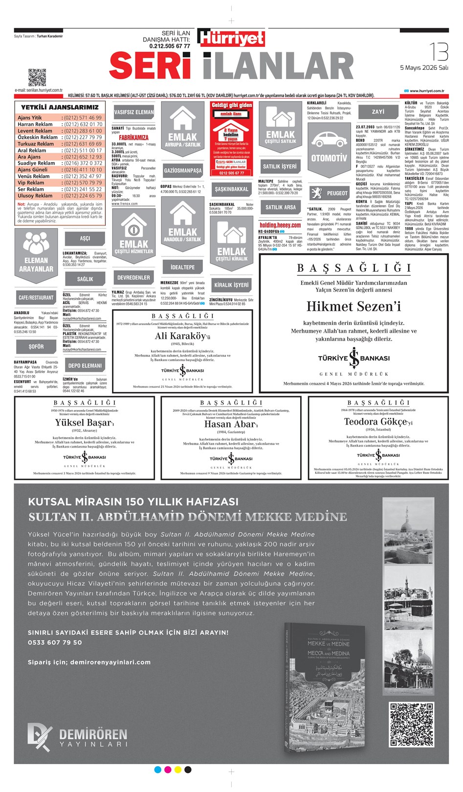 05 Mayıs 2026 Vefat İlanları